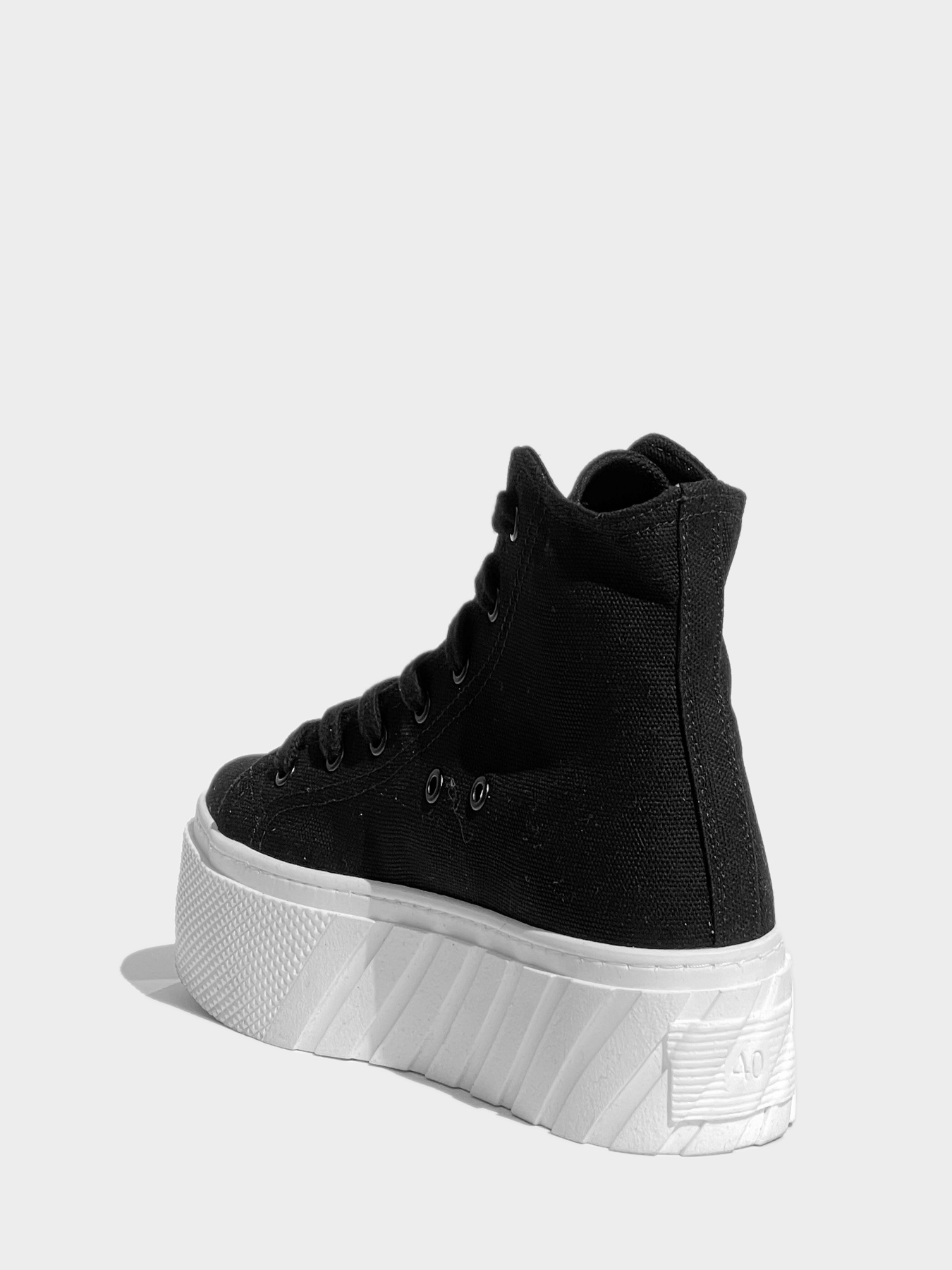 Кеди високі EVIE модель 934-1K-Black Фото