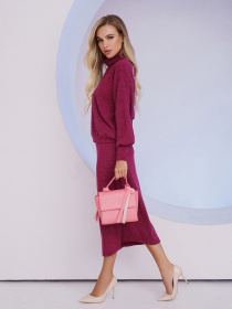 Повсякденний костюм ISSA Plus модель 13468_bordovy Фото