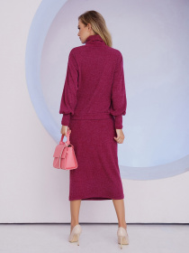 Повсякденний костюм ISSA Plus модель 13468_bordovy Фото