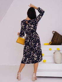 Платье миди ISSA Plus модель 13469_blue Фото