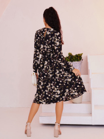 Платье миди ISSA Plus модель 13469_cherny Фото