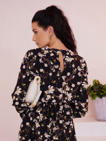 Платье миди ISSA Plus модель 13469_cherny Фото