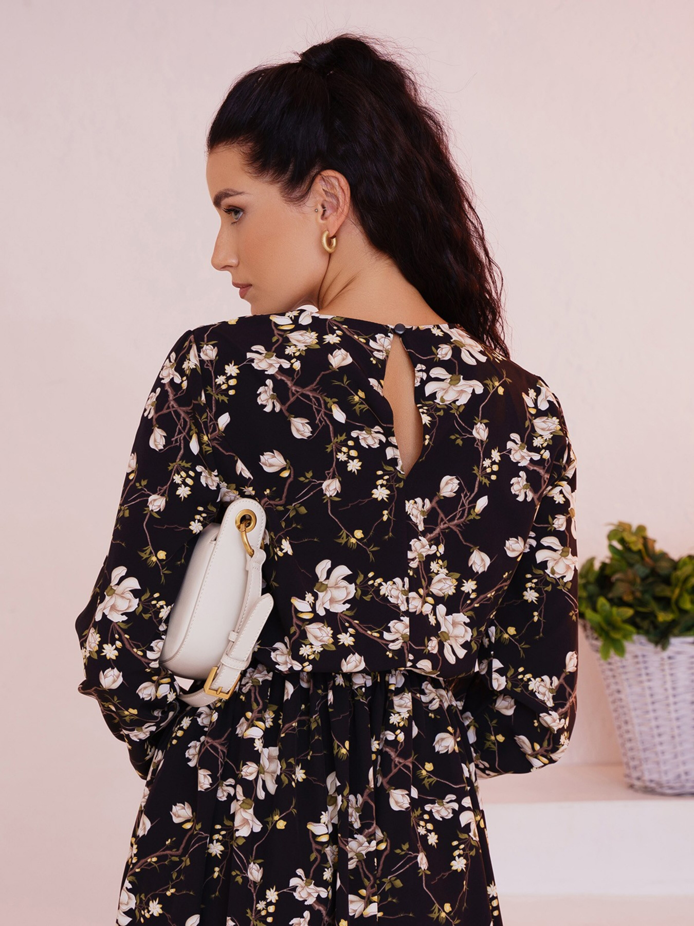 Сукня міді ISSA Plus модель 13469_cherny Фото