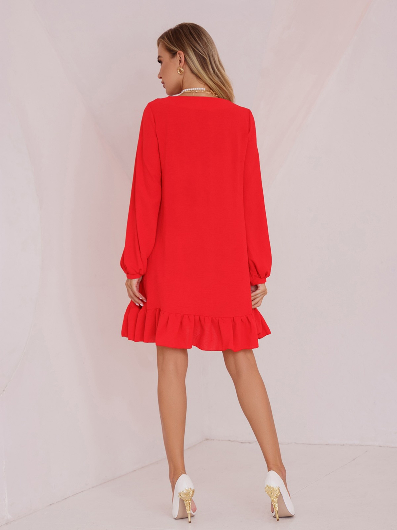 Сукня міні ISSA Plus модель 13474_krasny Сукня міні ISSA Plus модель 13474_krasny Фото