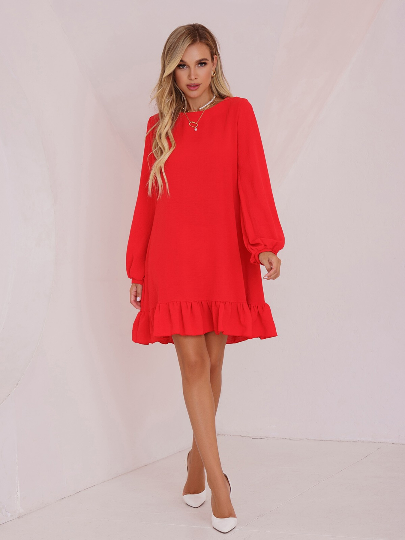 Сукня міні ISSA Plus модель 13474_krasny Сукня міні ISSA Plus модель 13474_krasny Фото