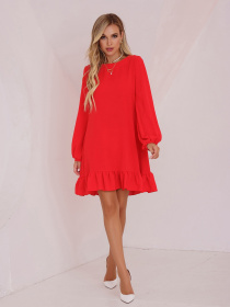 Сукня міні ISSA Plus модель 13474_krasny Сукня міні ISSA Plus модель 13474_krasny Фото