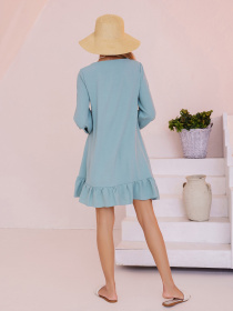 Платье мини ISSA Plus модель 13474_olivkovy Фото