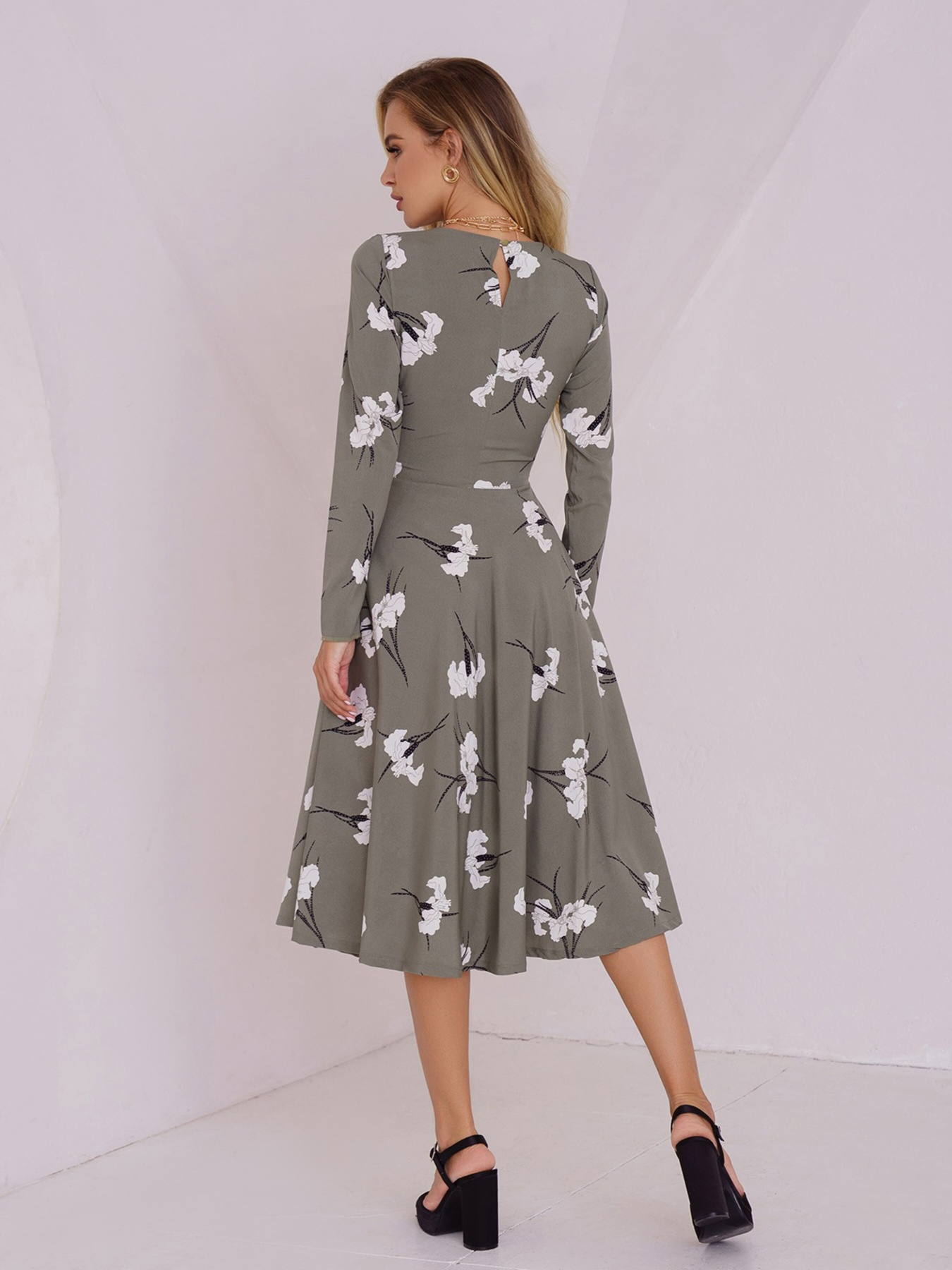 Платье миди ISSA Plus модель 13476_hacks Фото