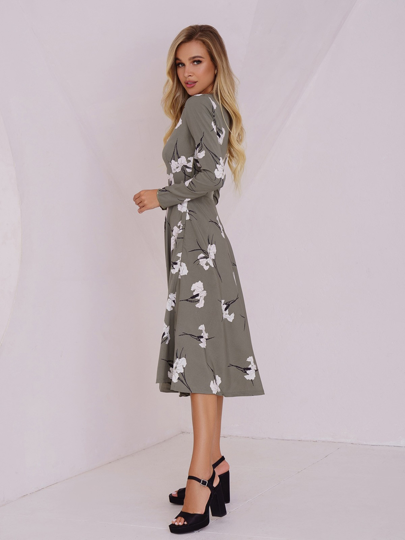 Платье миди ISSA Plus модель 13476_hacks Фото