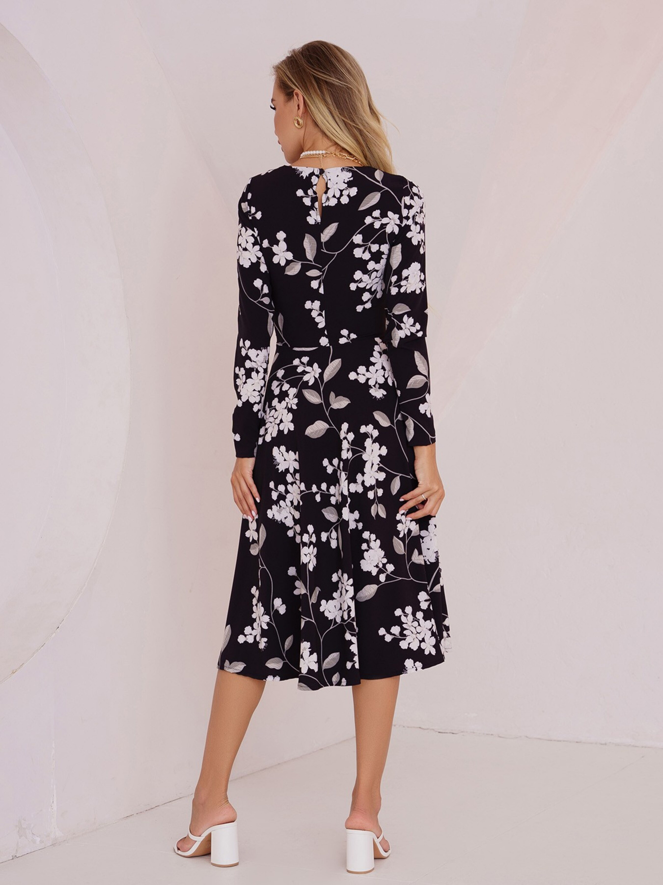 Платье миди ISSA Plus модель 13477_cherny Фото