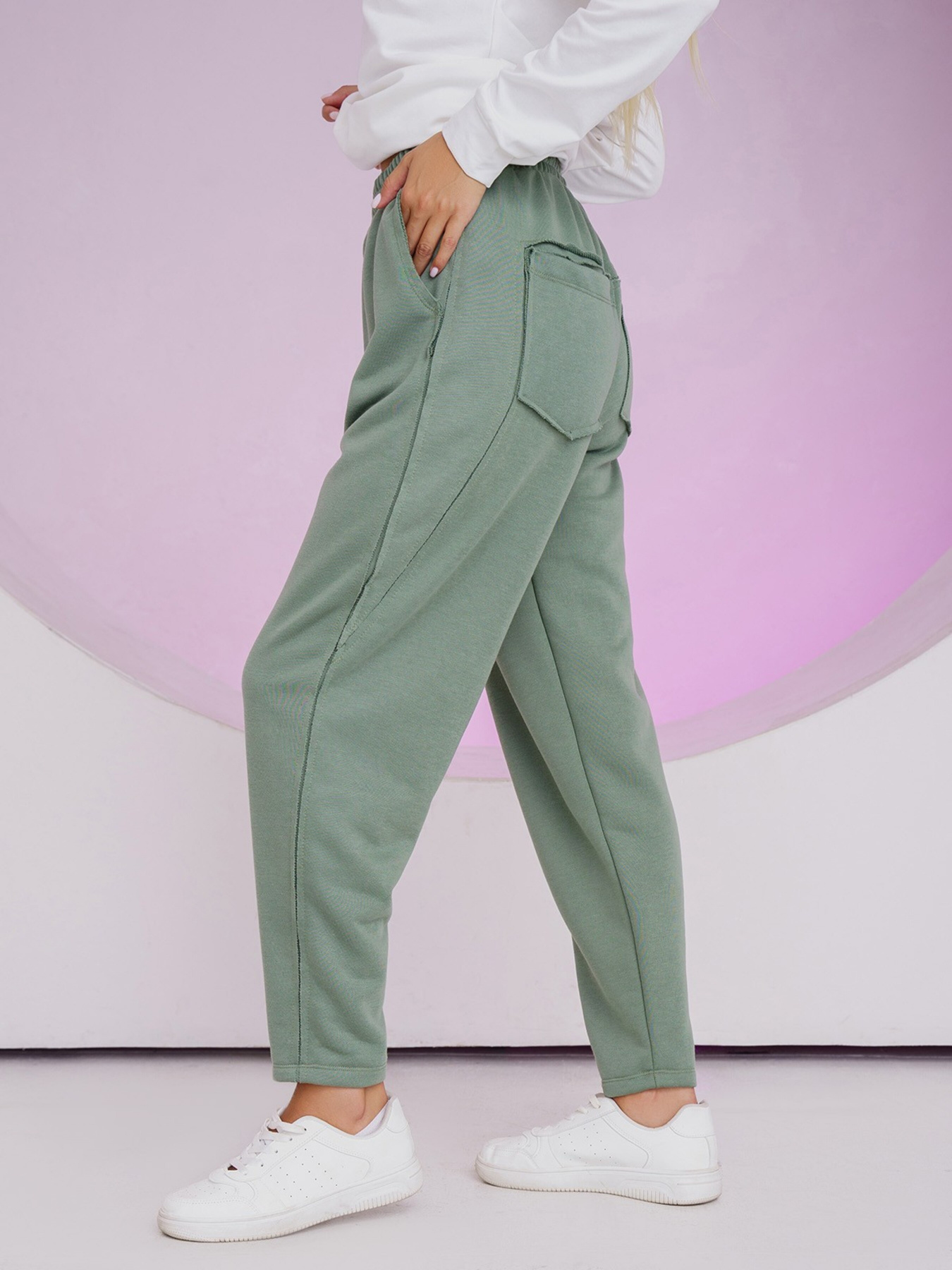 Штаны спортивные ISSA Plus модель 13478_olivkovy Фото