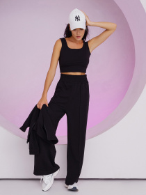 Спортивный костюм ISSA Plus модель 13479_cherny Спортивный костюм ISSA Plus модель 13479_cherny Фото