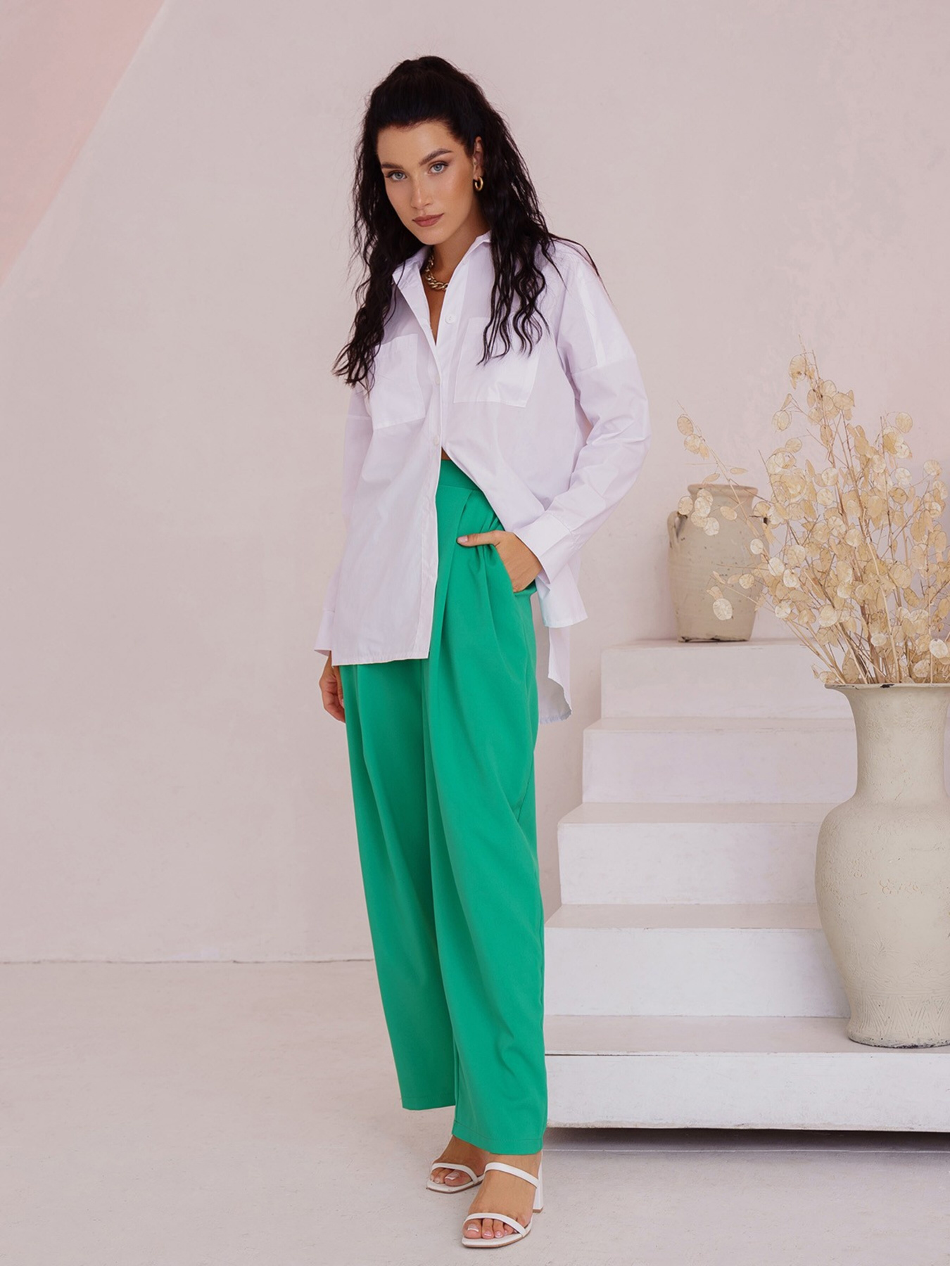 Костюм ISSA Plus модель 13480_greenwhite Фото