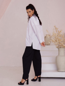 Костюмы ISSA Plus модель 13480_blackwhite Костюмы ISSA Plus модель 13480_blackwhite Фото