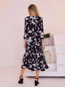 Сукня міді ISSA Plus модель 13484_cherny Фото