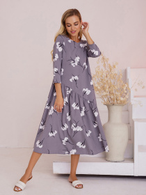 Сукня міді ISSA Plus модель 13485_grey Фото