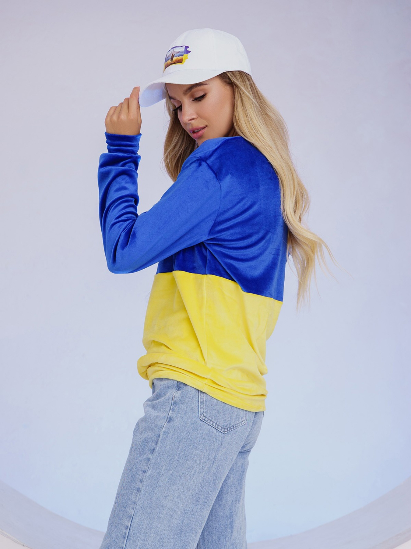 Свитшот ISSA Plus модель 13488_yellowblue Фото