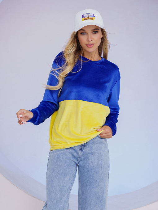 Світшот ISSA Plus модель 13488_yellowblue Фото