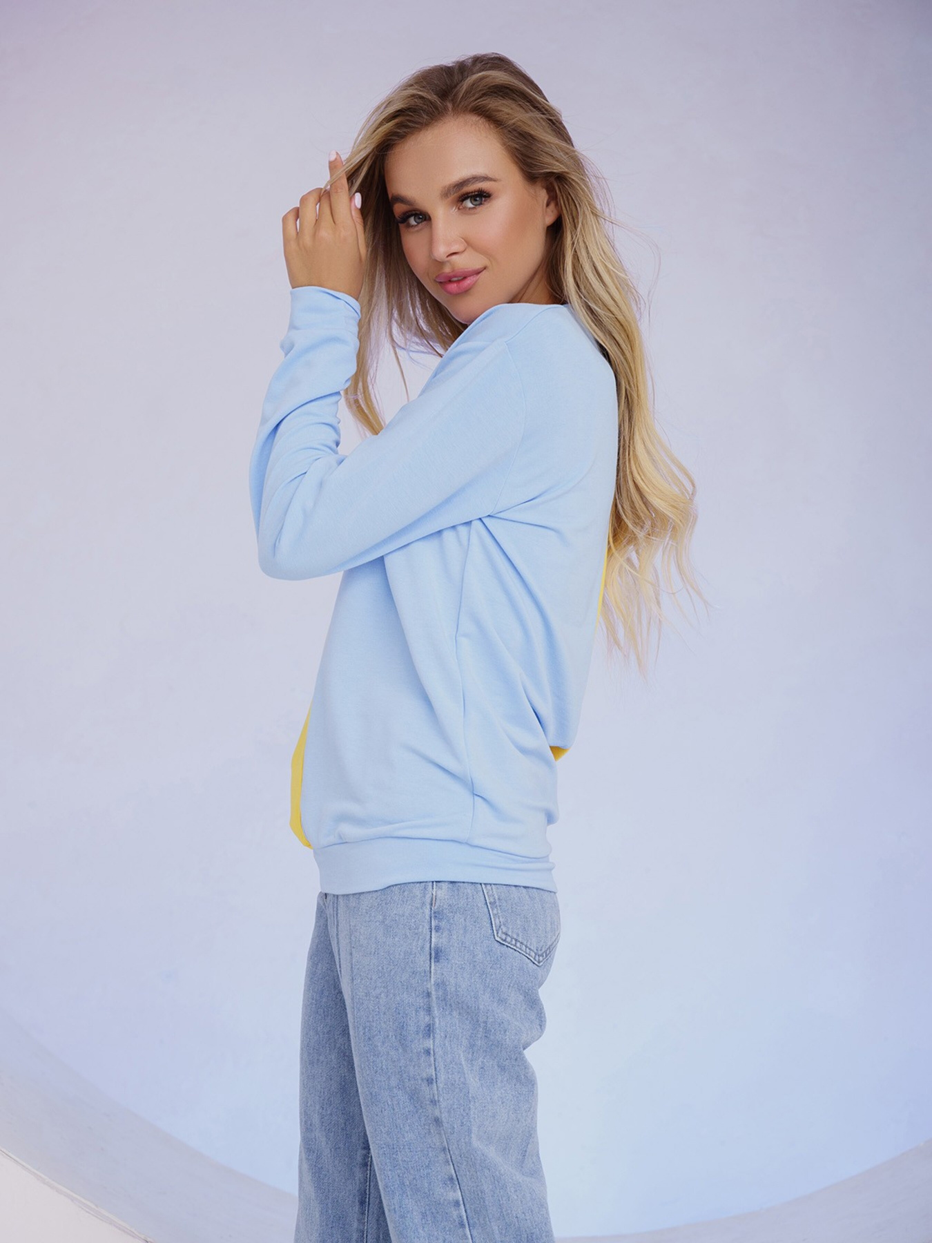 Свитшот ISSA Plus модель 13489_yellowblue Фото