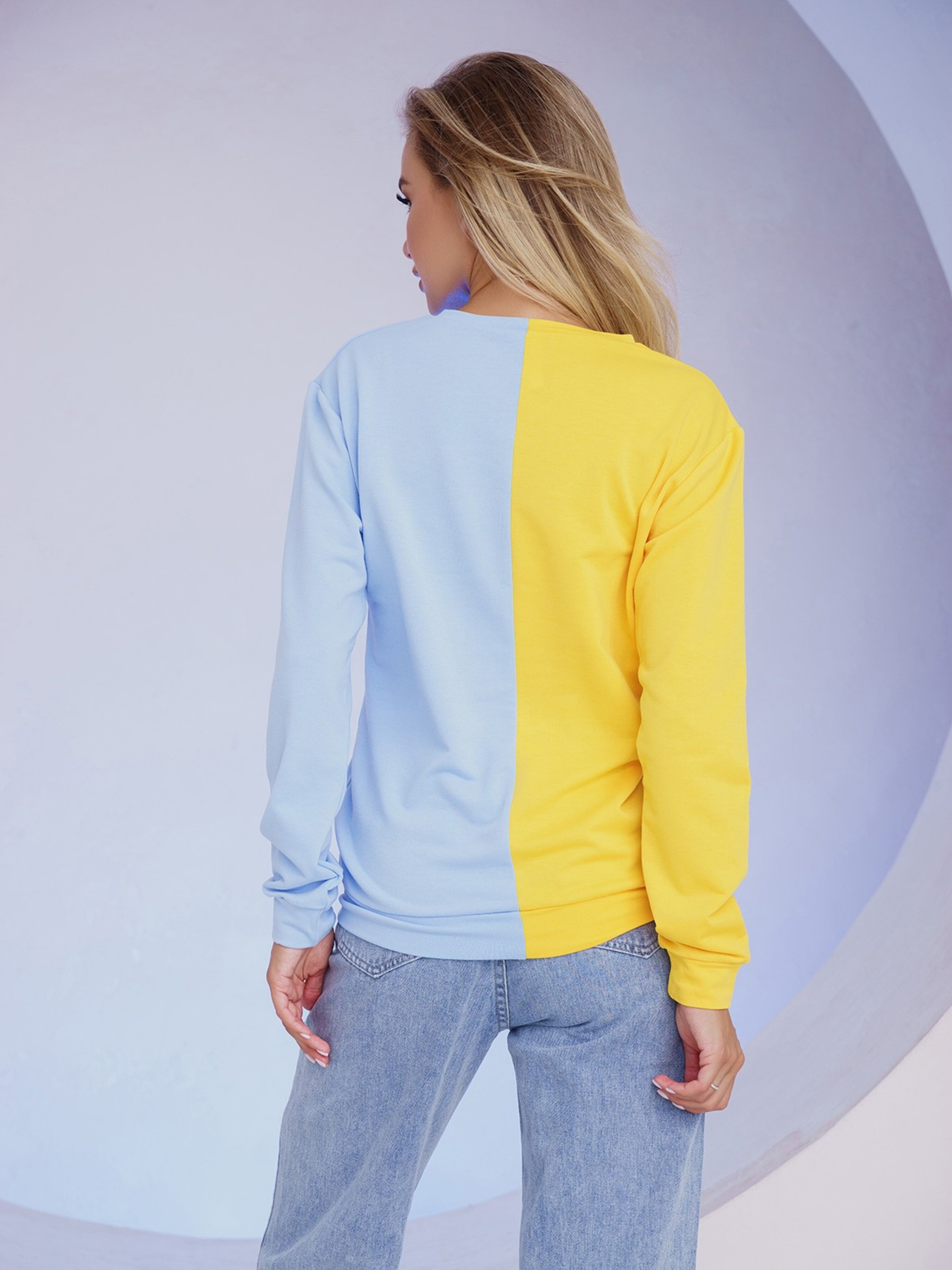 Свитшот ISSA Plus модель 13489_yellowblue Фото