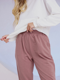 Спортивний костюм ISSA Plus модель 13490_whitebrown Фото