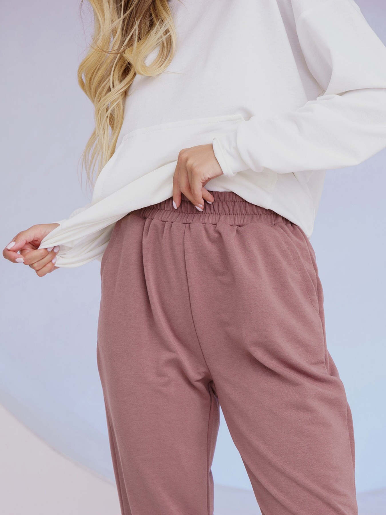 Спортивный костюм ISSA Plus модель 13490_whitebrown Фото