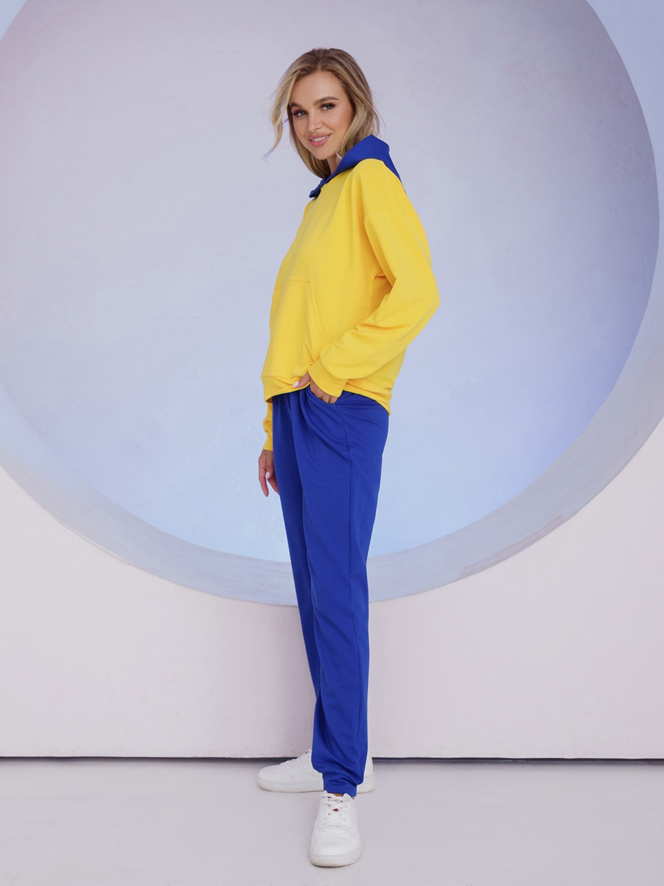 Спортивный костюм ISSA Plus модель 13490_yellowblue Спортивный костюм ISSA Plus модель 13490_yellowblue Фото