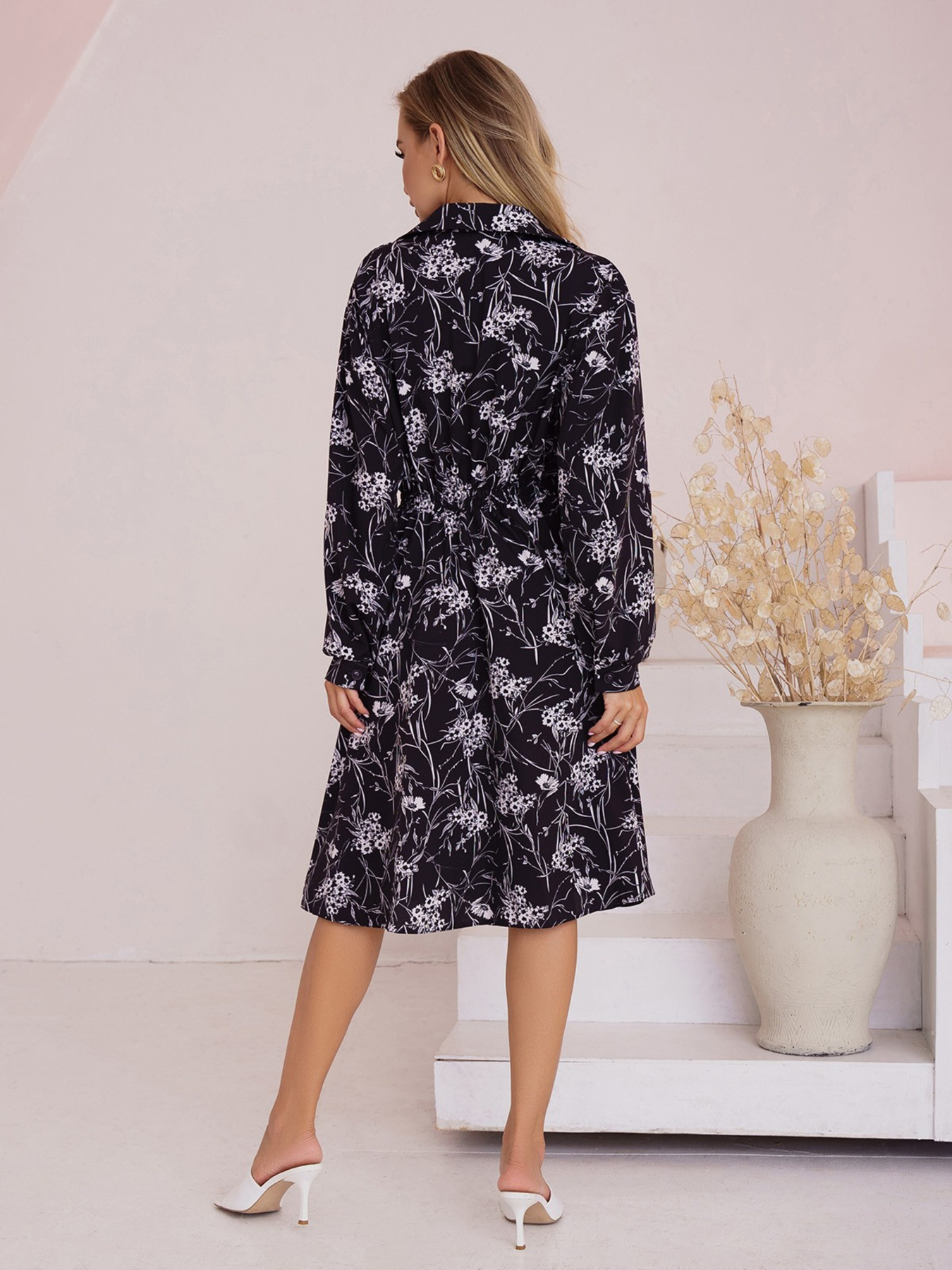 Платье миди ISSA Plus модель 13494_cherny Фото