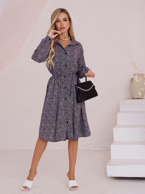 Платье миди ISSA Plus модель 13495_cherny Фото