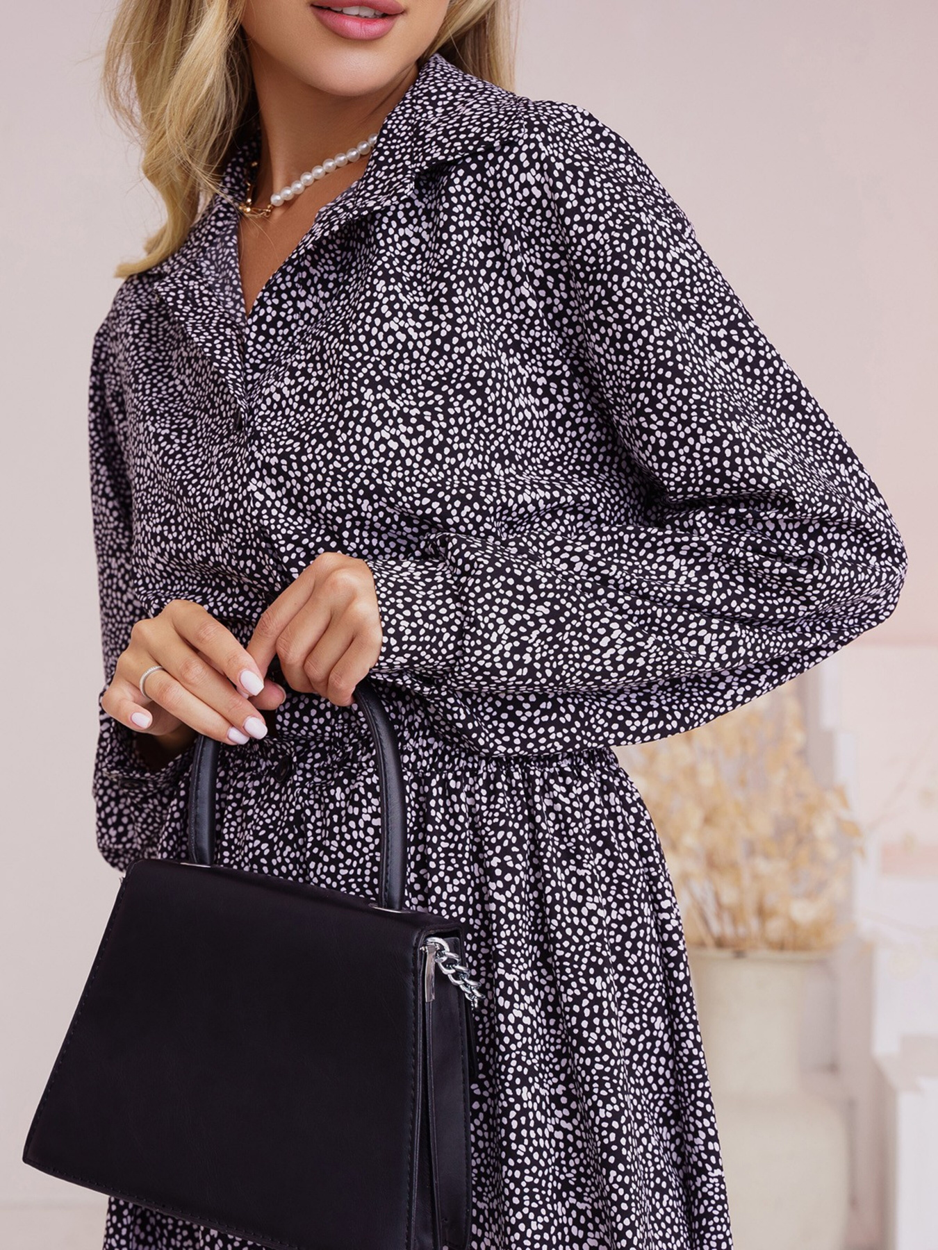 Сукня міді ISSA Plus модель 13495_cherny Фото