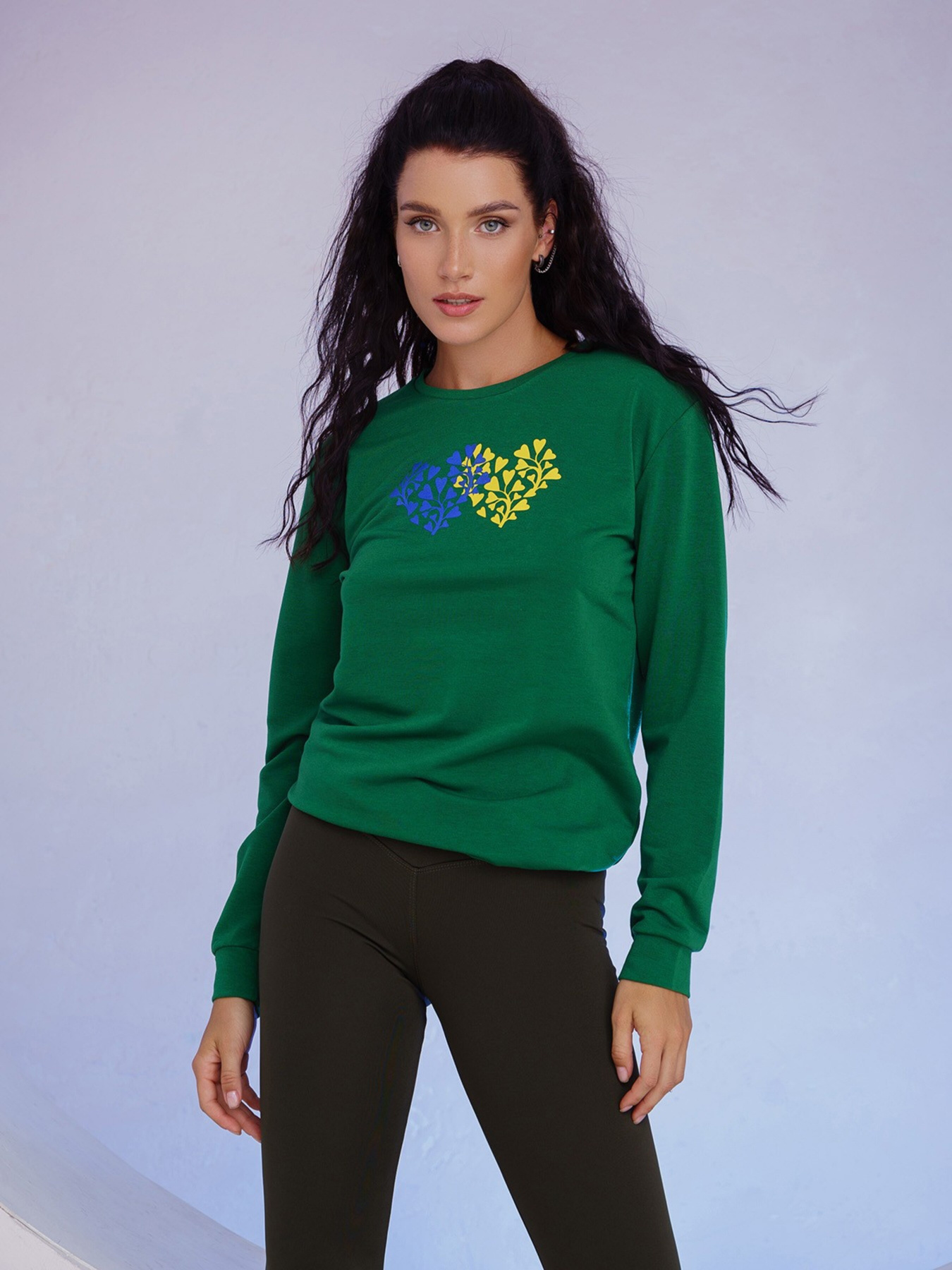 Свитшот ISSA Plus модель 13498_zeleny Фото