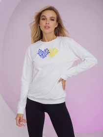 Свитшот ISSA Plus модель 13498_milk Фото