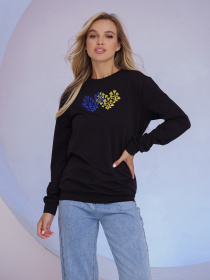 Світшот ISSA Plus модель 13498_cherny Світшот ISSA Plus модель 13498_cherny Фото