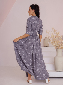 Платье макси ISSA Plus модель 13512_grey Платье макси ISSA Plus модель 13512_grey Фото