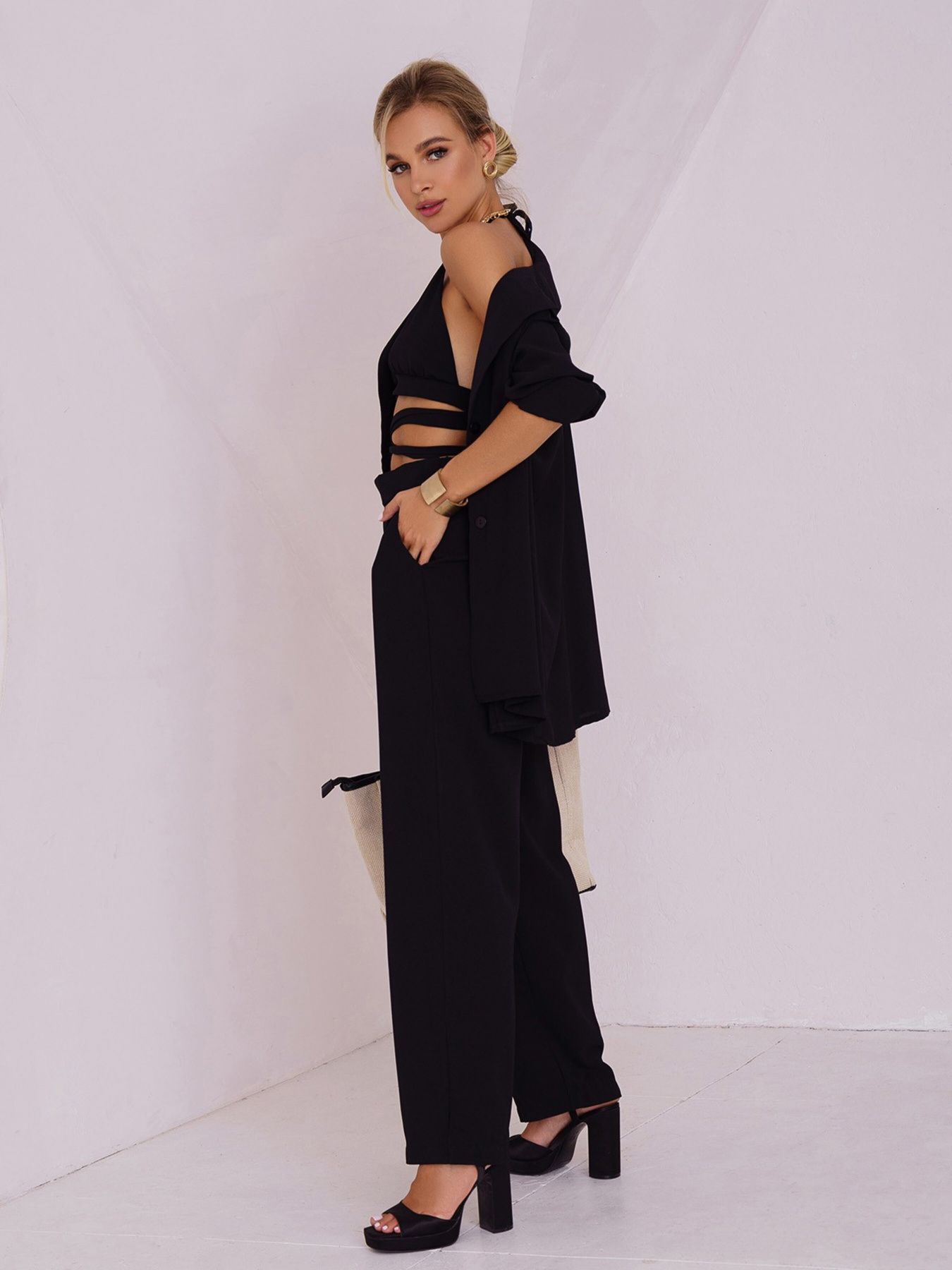 Костюм ISSA Plus модель 13514_cherny Фото