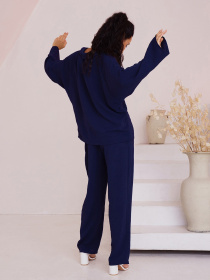 Повсякденний костюм ISSA Plus модель 13519_darkblue Повсякденний костюм ISSA Plus модель 13519_darkblue Фото