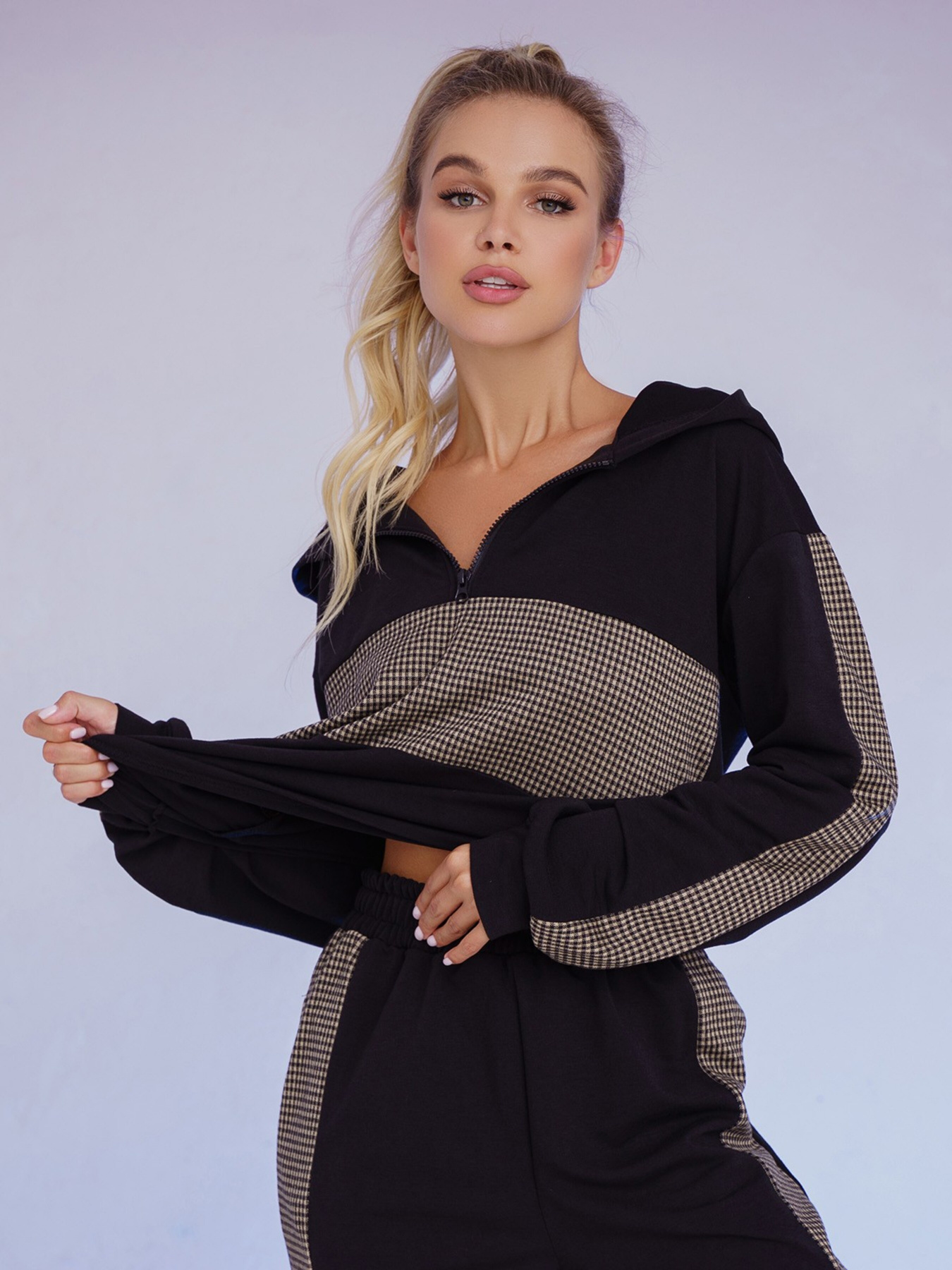 Спортивний костюм ISSA Plus модель 13520_cherny Фото