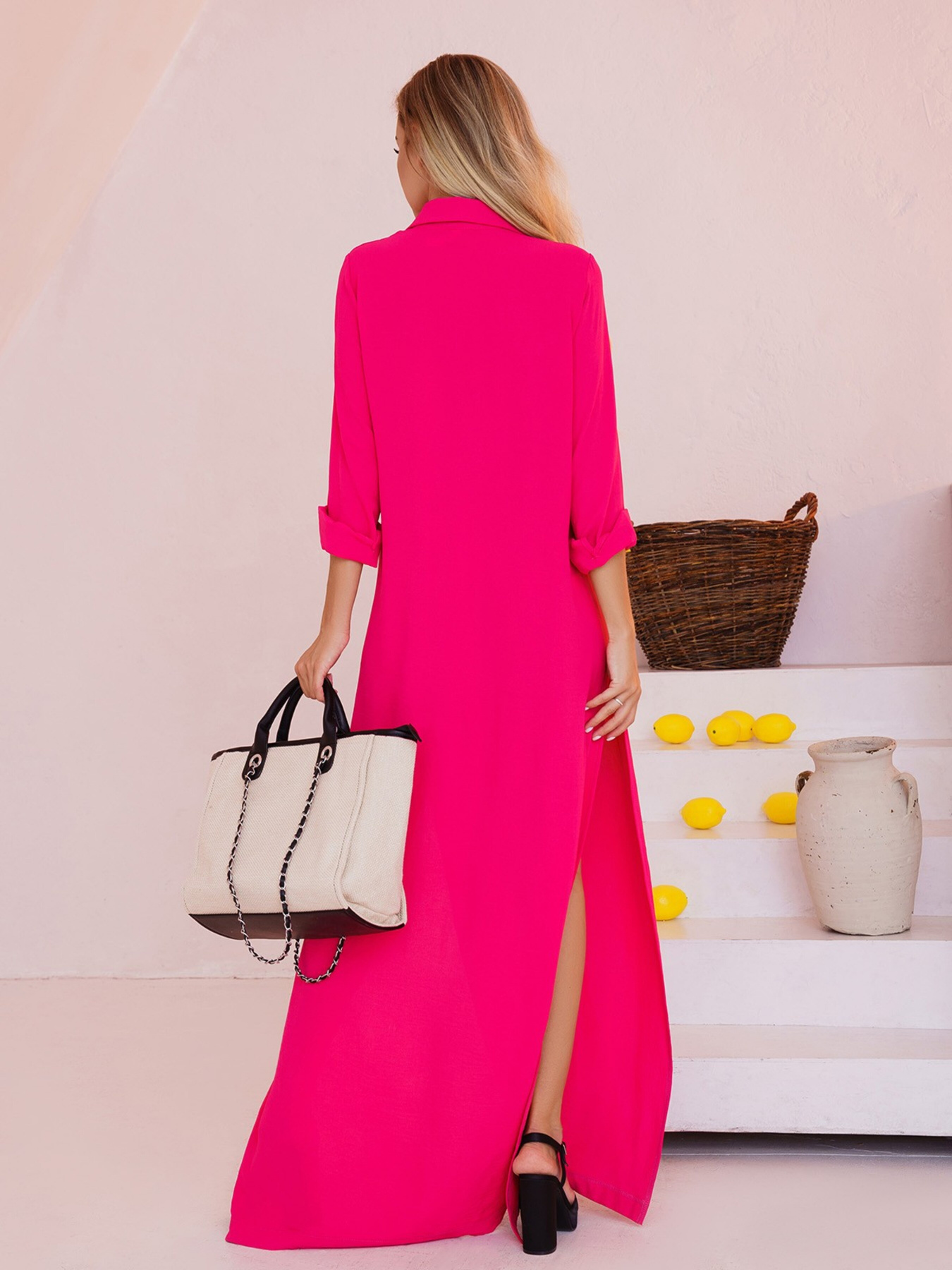 Платье макси ISSA Plus модель 13521_raspberry Платье макси ISSA Plus модель 13521_raspberry Фото