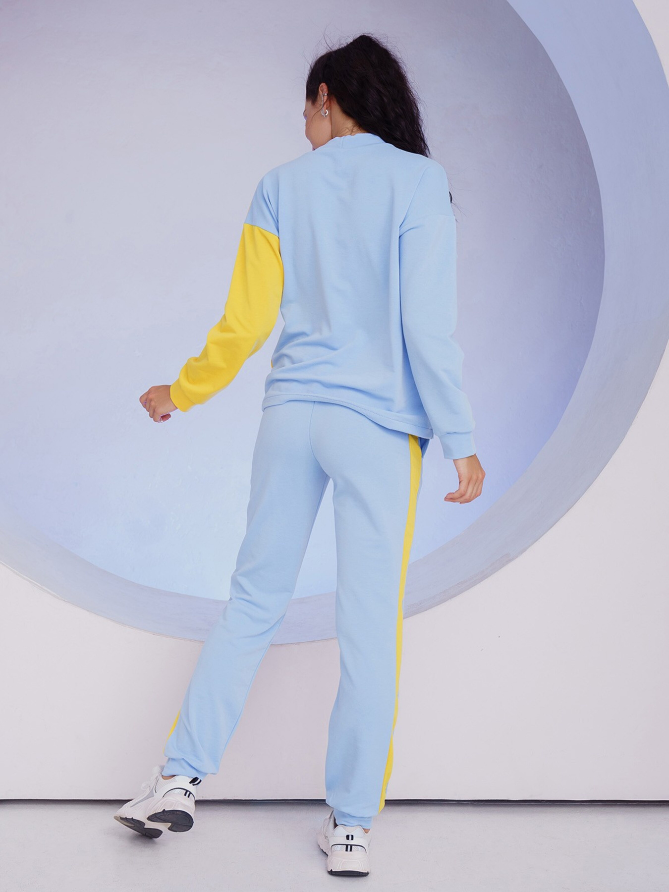 Спортивний костюм ISSA Plus модель 13526_yellowblue Фото