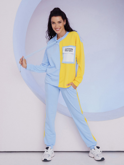 Спортивний костюм ISSA Plus модель 13526_yellowblue - фото