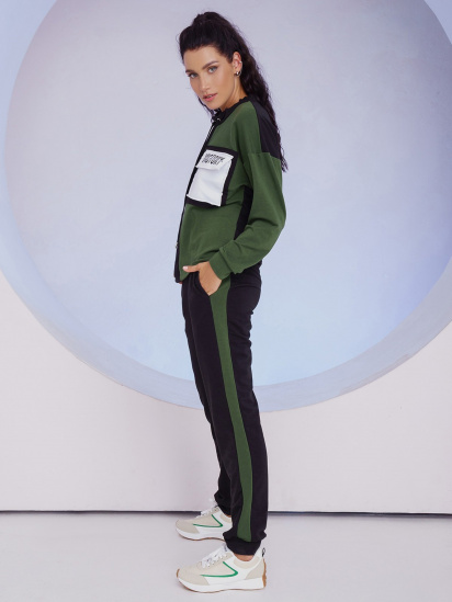 Спортивний костюм ISSA Plus модель 13526_blackgreen — фото 3 - INTERTOP