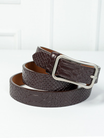 Ремінь ISSA Plus модель R1-112_brown Ремінь ISSA Plus модель R1-112_brown Фото