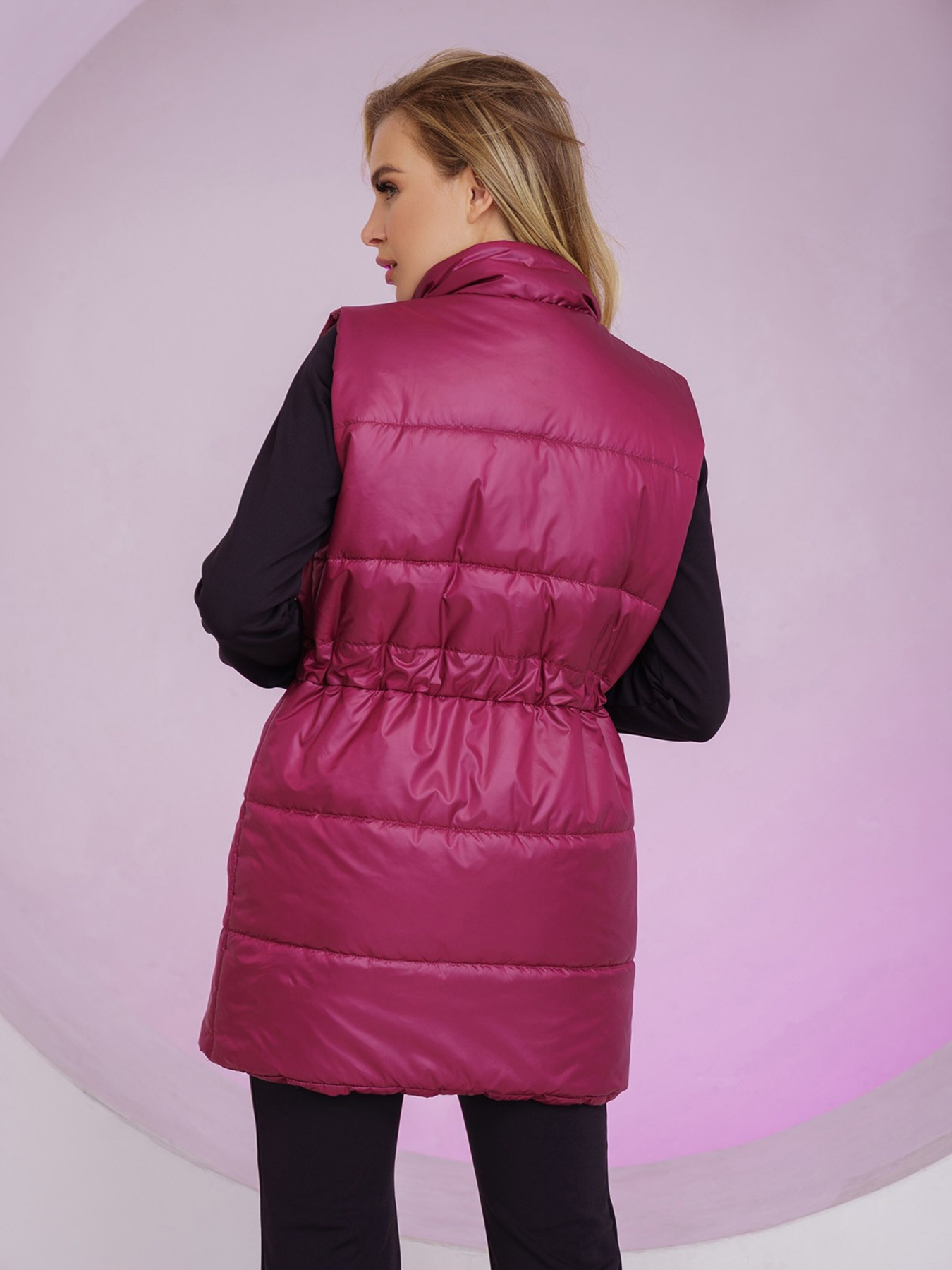 Жилет с утеплителем ISSA Plus модель SA-337_burgundy Фото