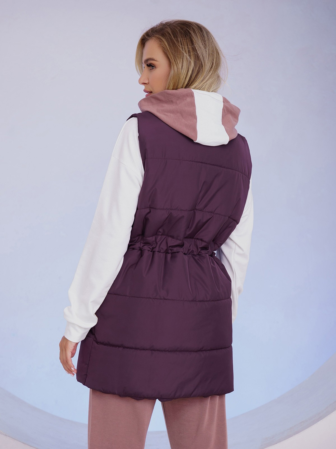 Жилет с утеплителем ISSA Plus модель SA-337_violet Фото