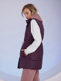 Жилет с утеплителем ISSA Plus модель SA-337_violet Фото