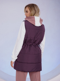 Жилет с утеплителем ISSA Plus модель SA-337_violet Фото