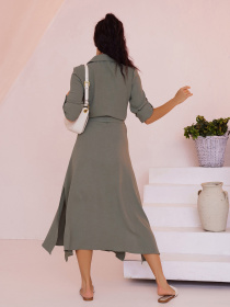 Платье миди ISSA Plus модель SA-418_hacks Фото