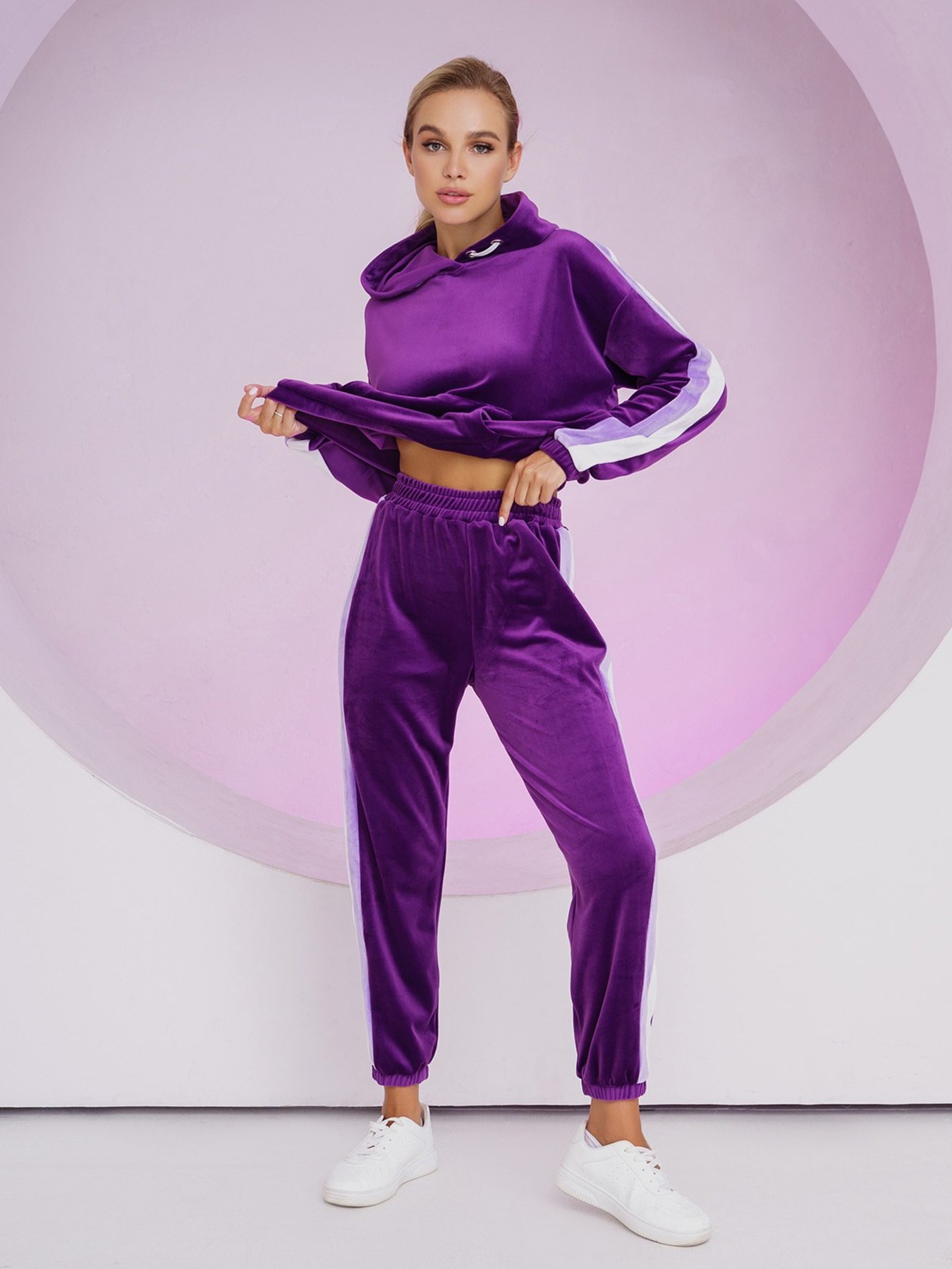 Спортивный костюм ISSA Plus модель SA-420_violet Фото