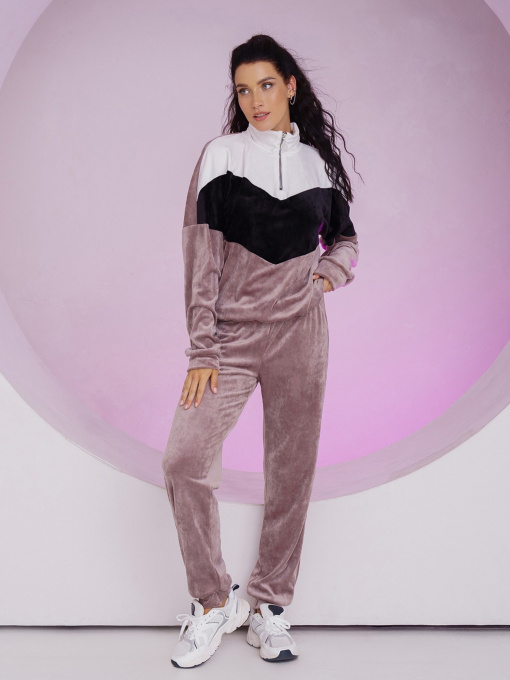 Спортивный костюм ISSA Plus модель SA-421_brown Фото