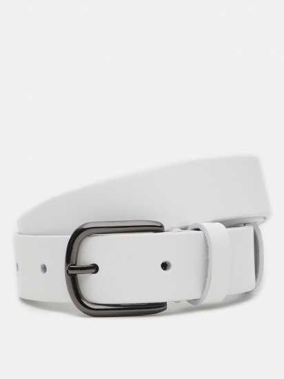 Ремінь Borsa Leather модель V1100GX27-white - фото